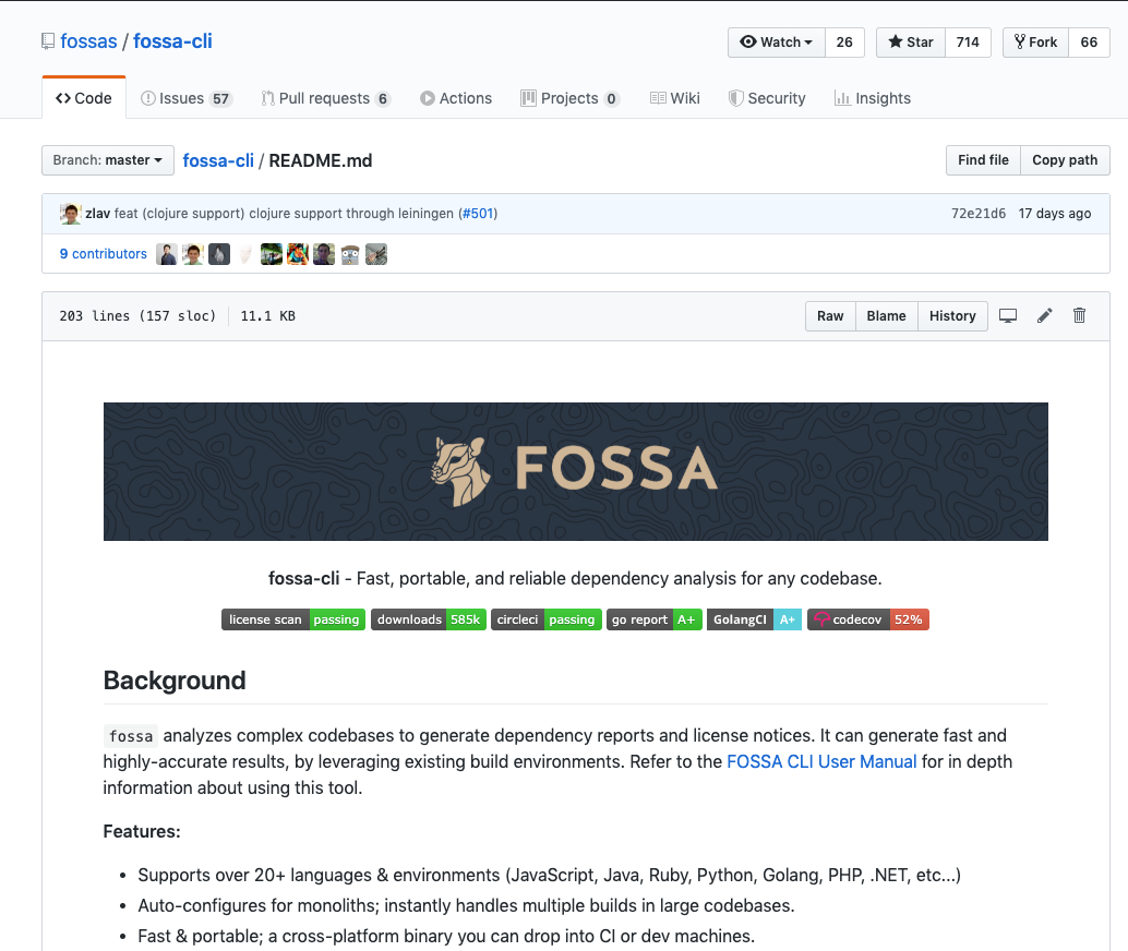 FOSSA CLI UPDATES